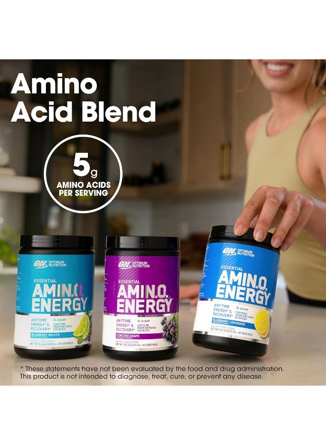 Optimum Nutrition (ON) Amino Energy Drink - 30 Servings (Blueberry Mojito) - Image 5